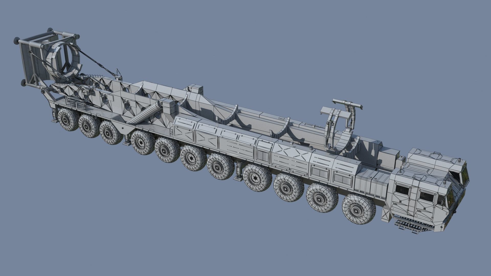 Hwasong 17 missile launcher 3D model_20