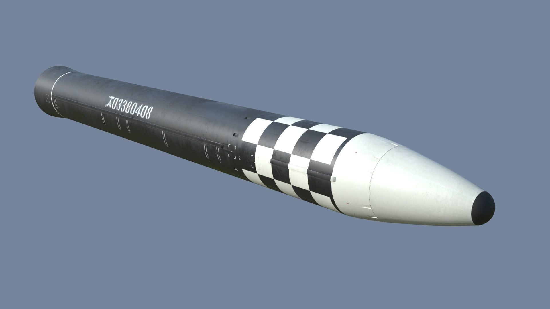 Hwasong 17 missile launcher 3D model_12