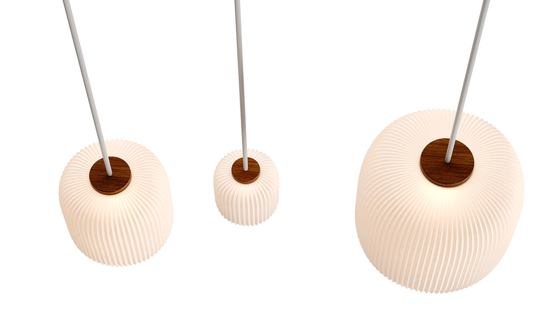 Opal Pendant EK61 Set by Esben Klint 3D model_1