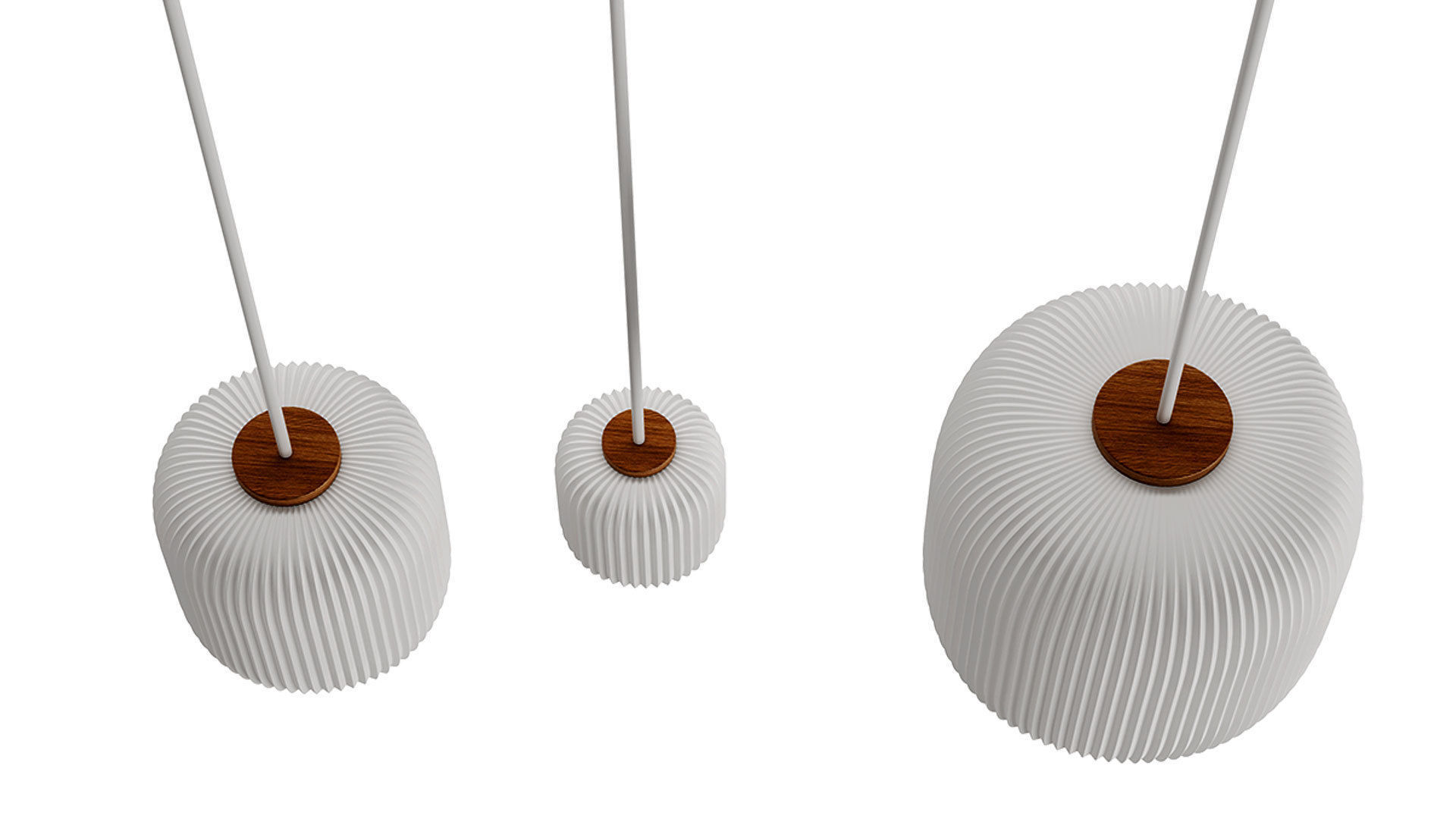 Opal Pendant EK61 Set by Esben Klint 3D model_2