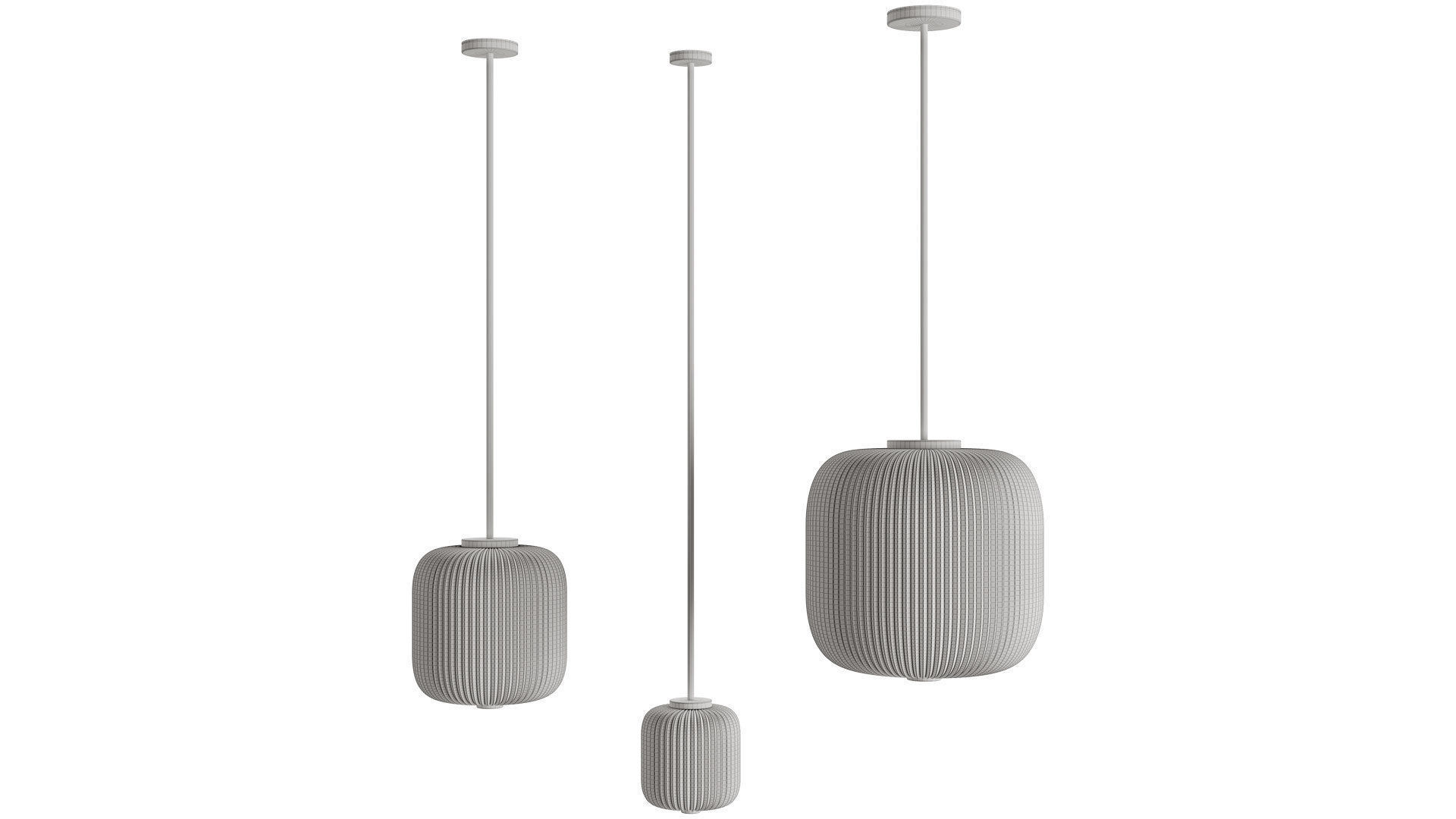 Opal Pendant EK61 Set by Esben Klint 3D model_5