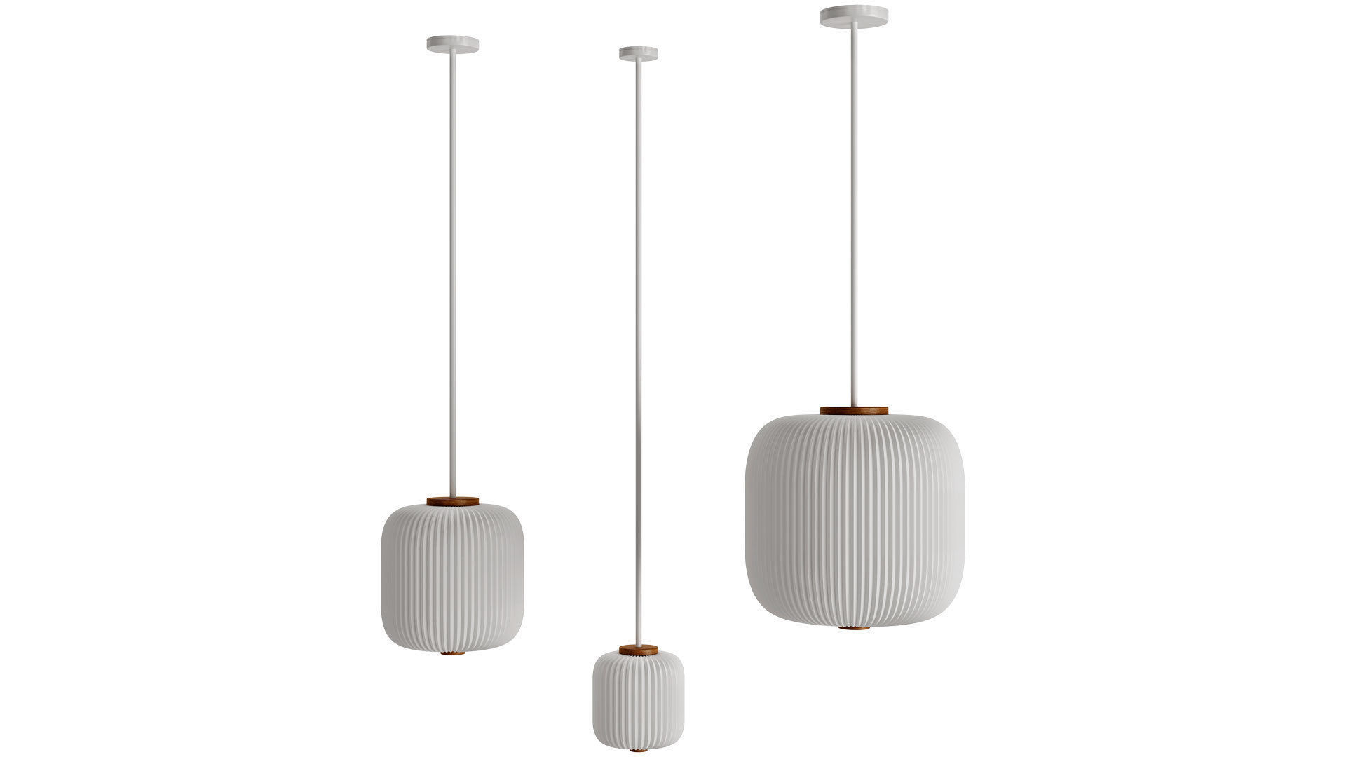 Opal Pendant EK61 Set by Esben Klint 3D model_4