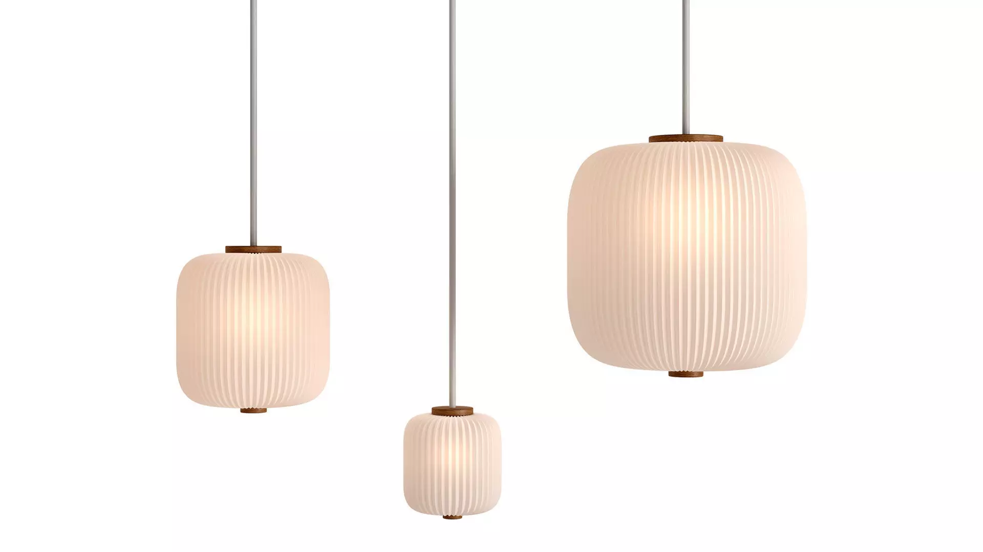 Opal Pendant EK61 Set by Esben Klint 3D model_0