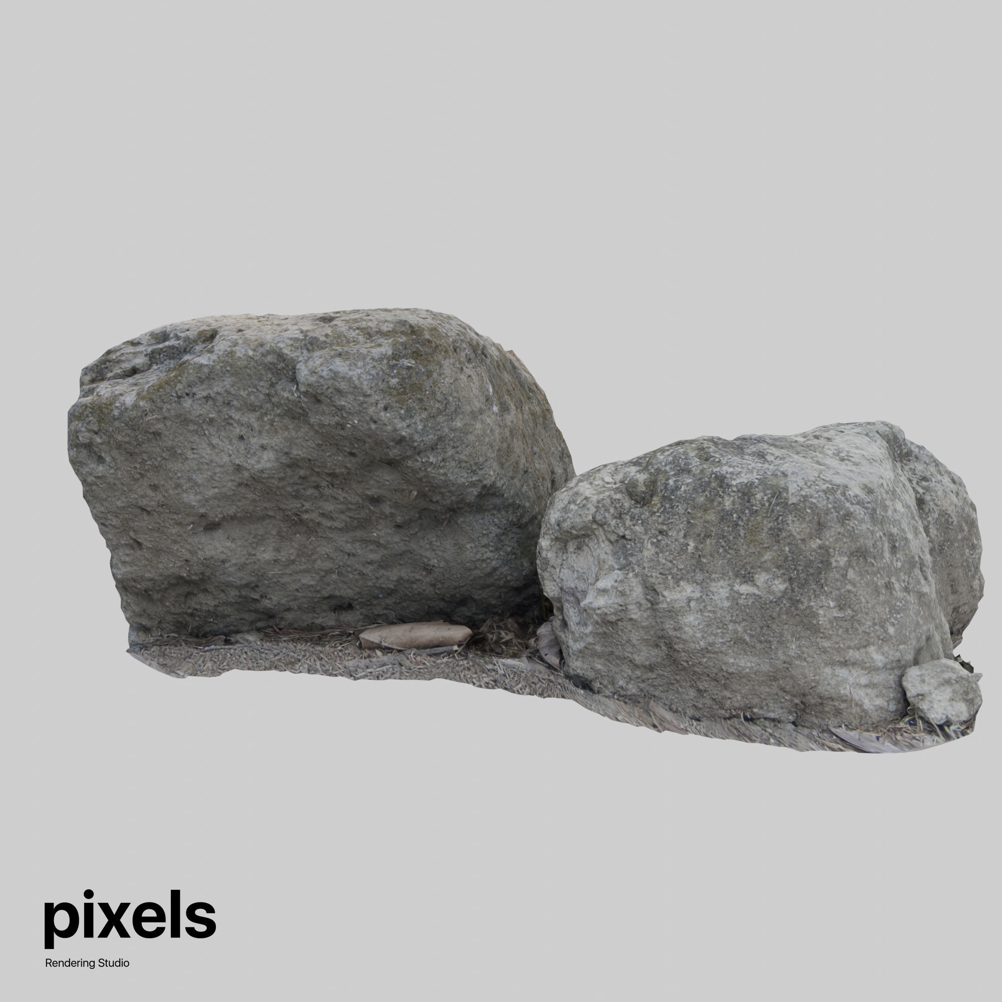 Rock 003 3D model_2