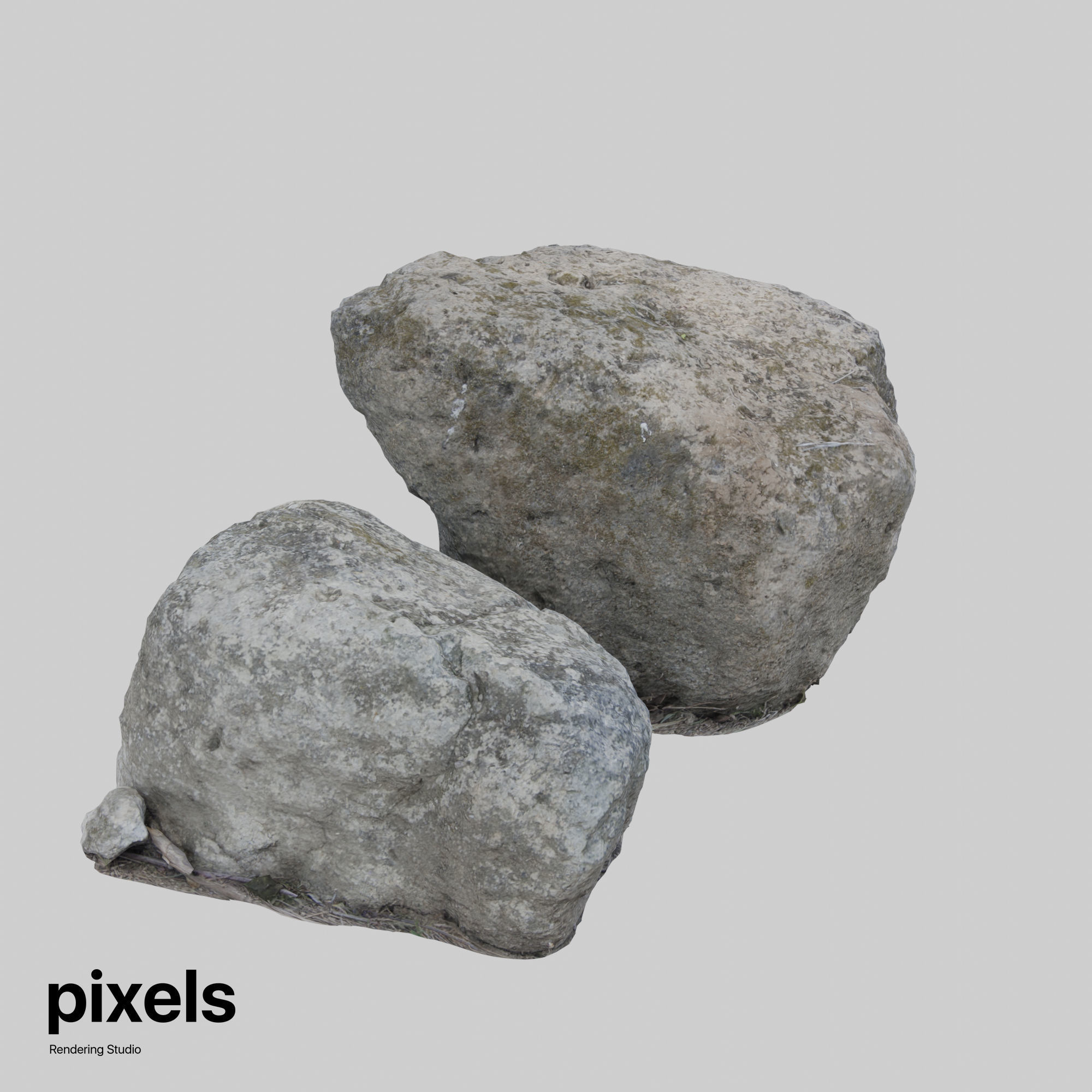 Rock 003 3D model_3