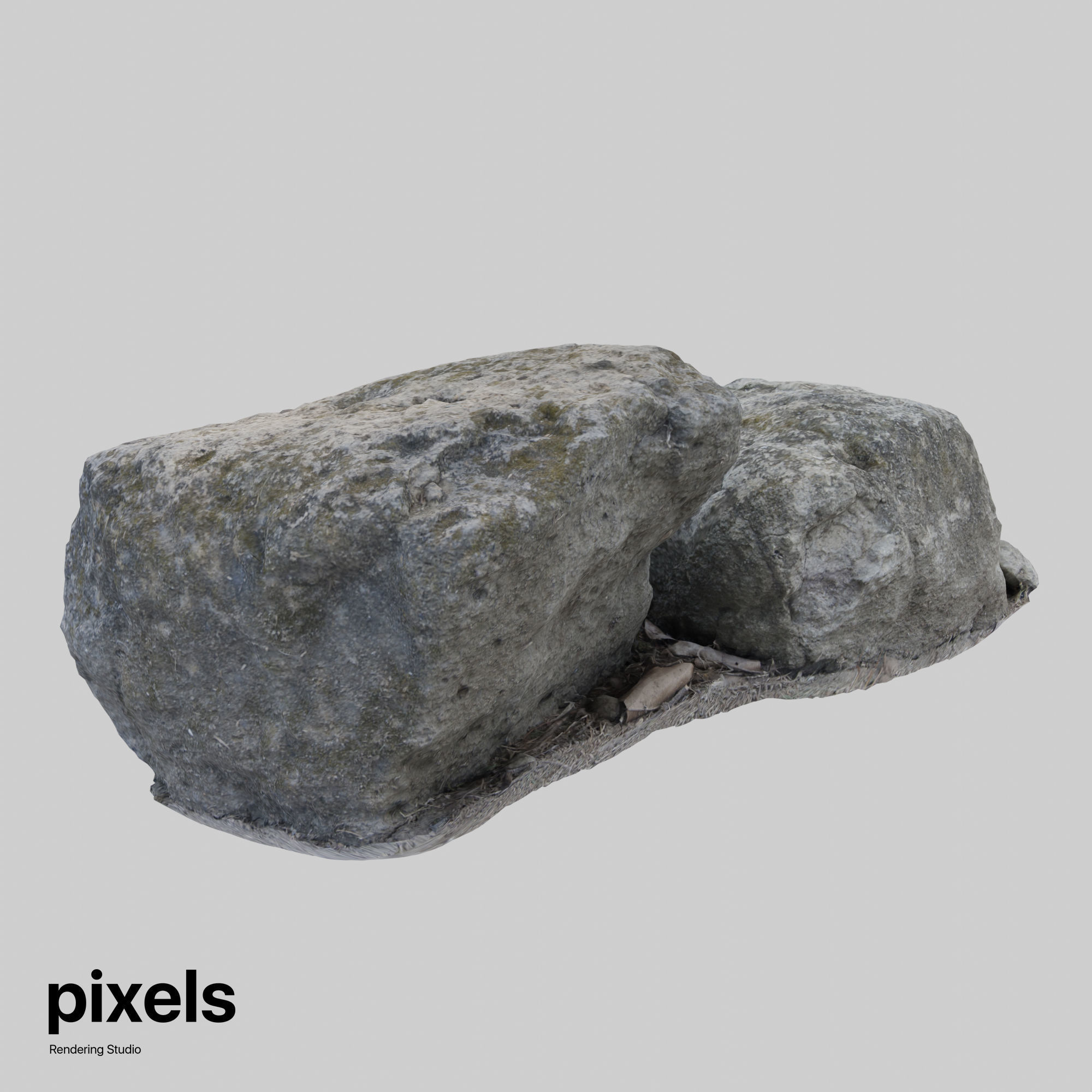 Rock 003 3D model_1