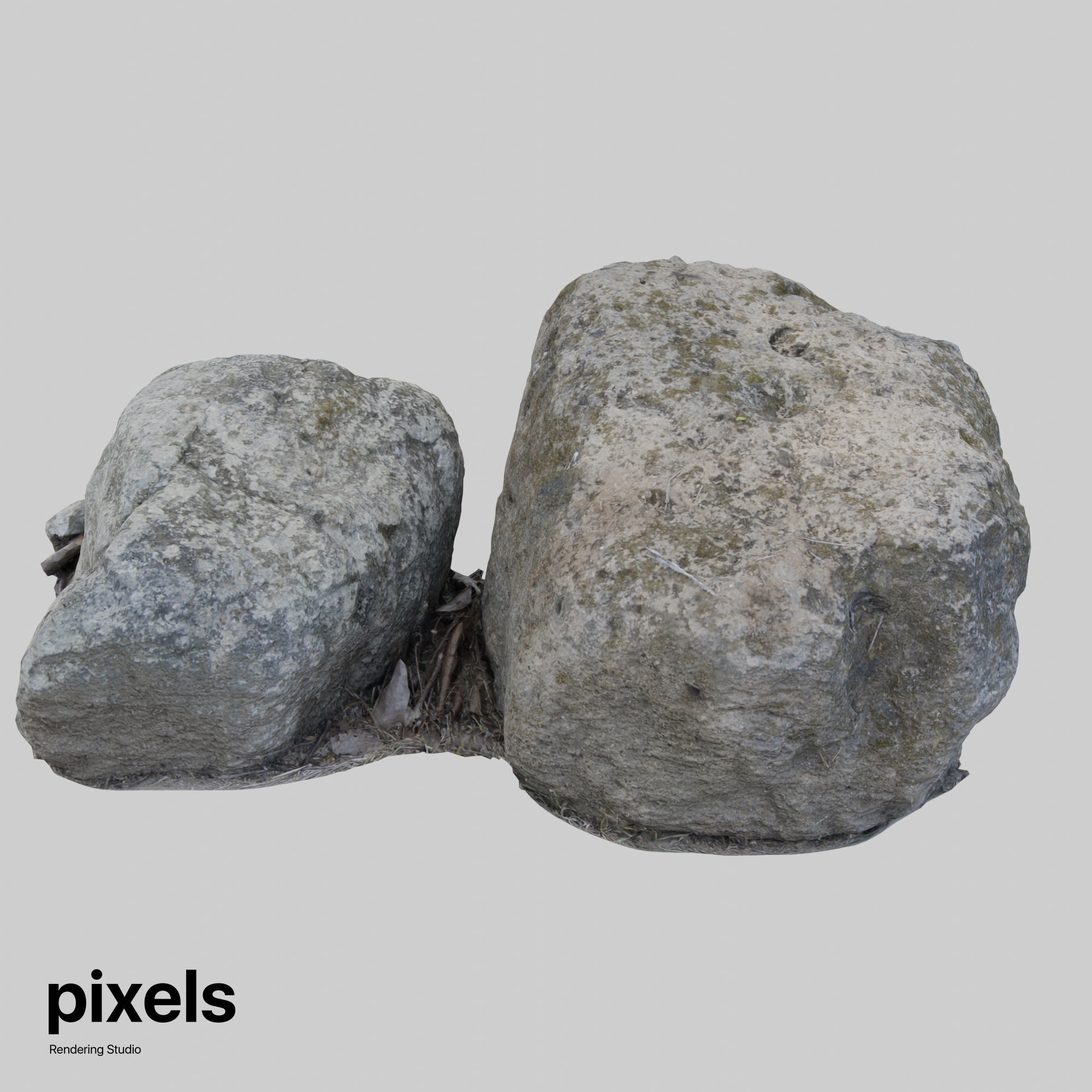 Rock 003 3D model_4