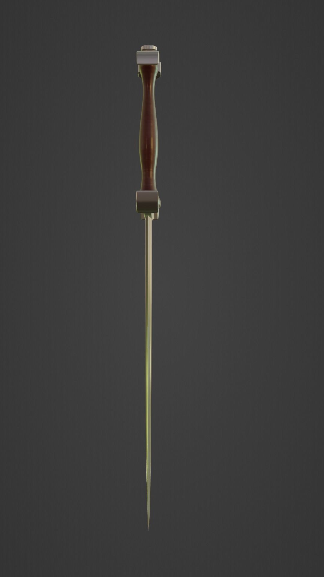 Knife PBR low poly game ready sword Low-poly 3D model_1