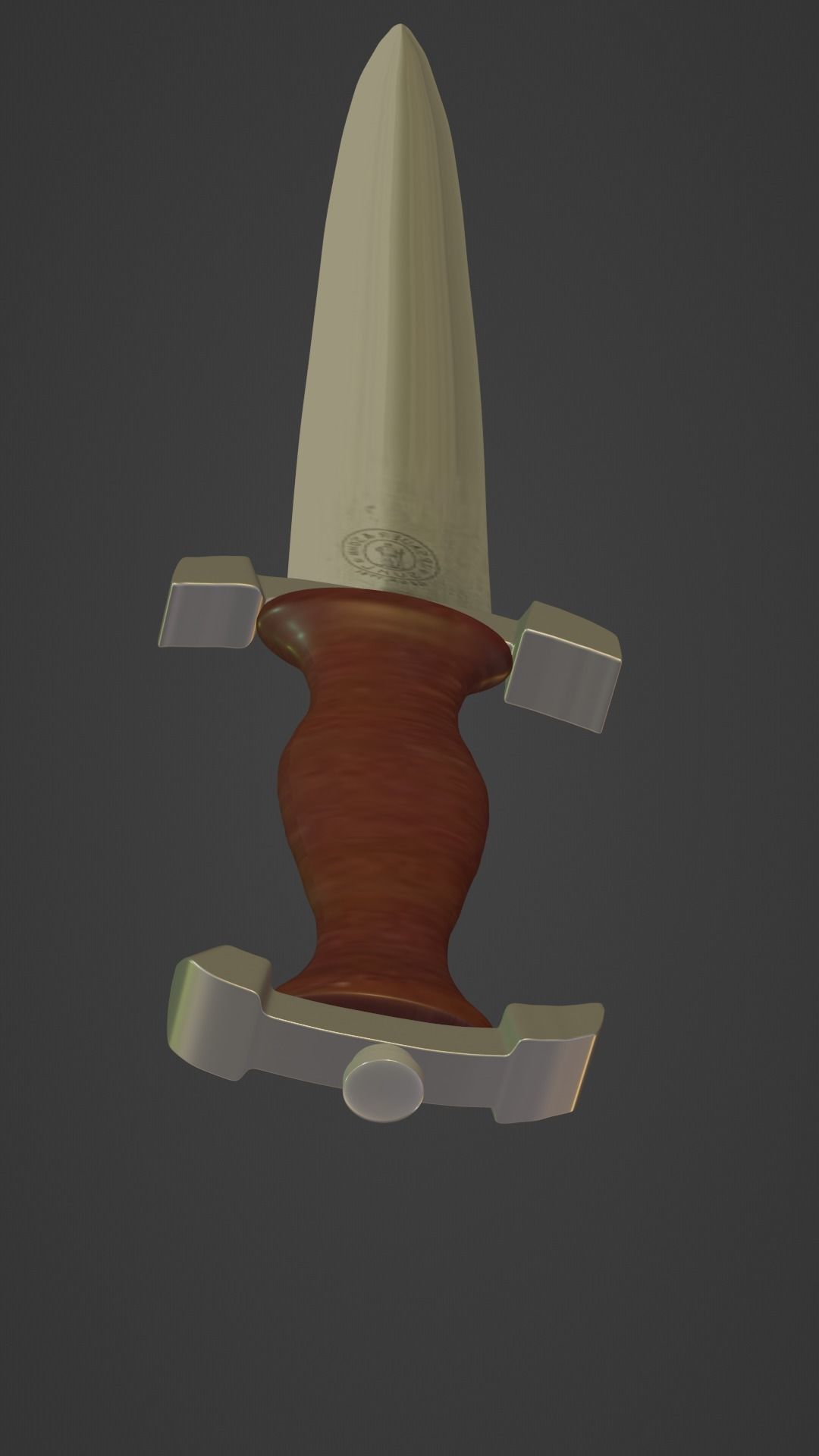 Knife PBR low poly game ready sword Low-poly 3D model_3