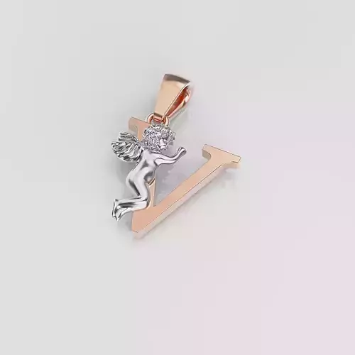 Pendant Letter V