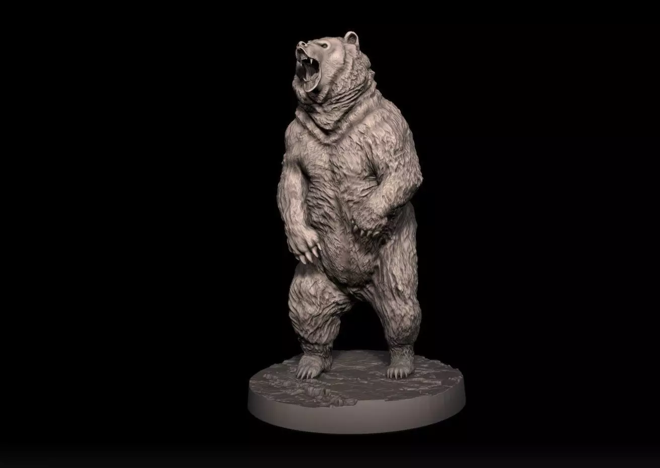 Bear Sculpture 3D print model 3D print model