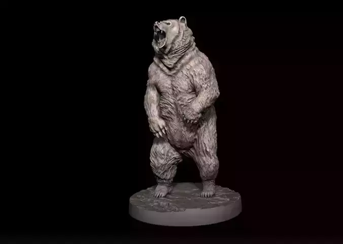 Bear Sculpture 3D print model