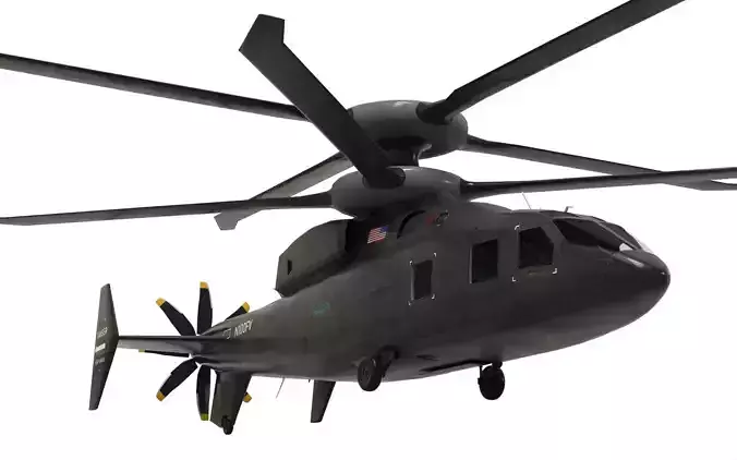 Sikorsky Boeing SB 1 Defiant helicopter 3D model