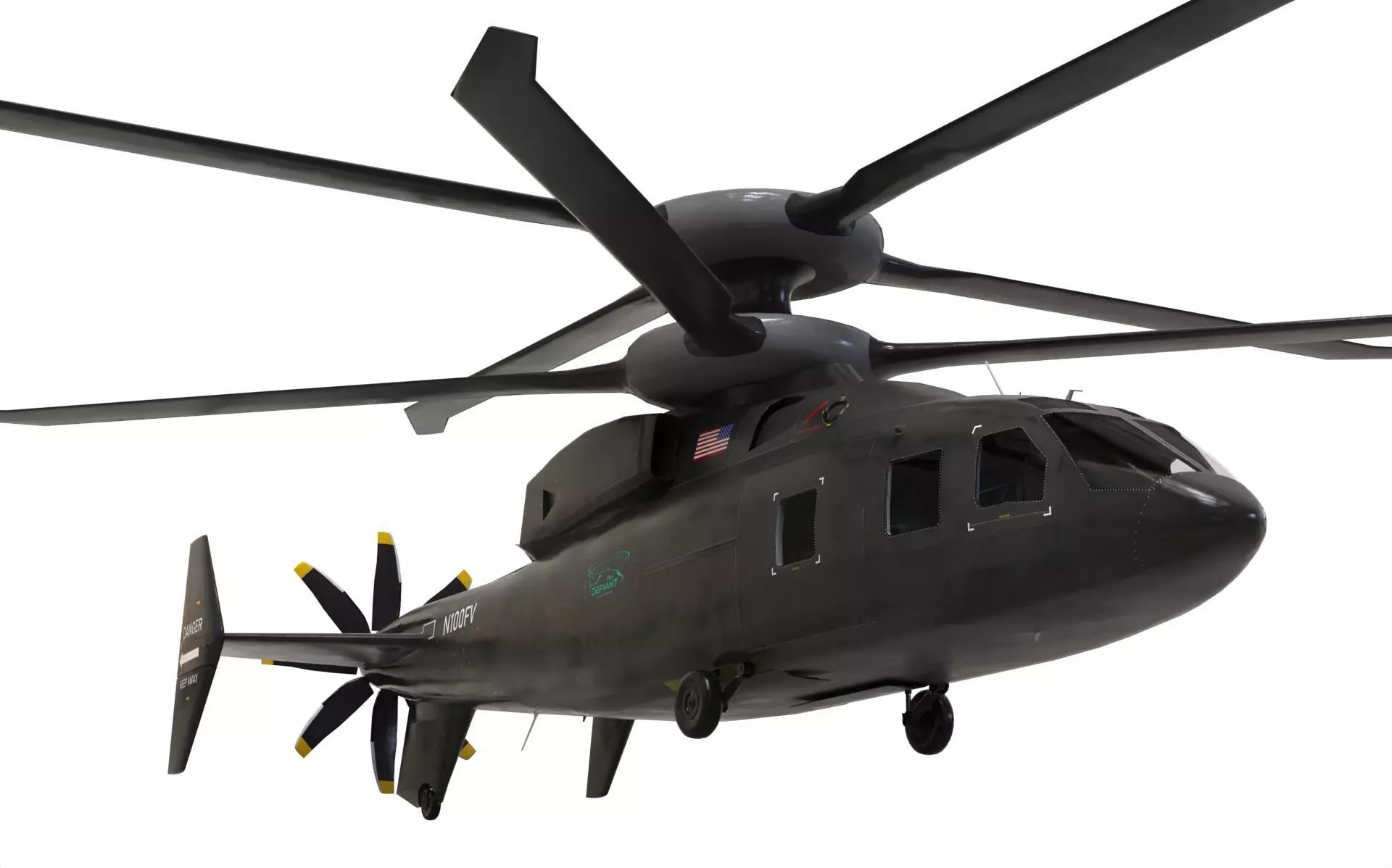 Sikorsky Boeing SB 1 Defiant helicopter 3D model_0