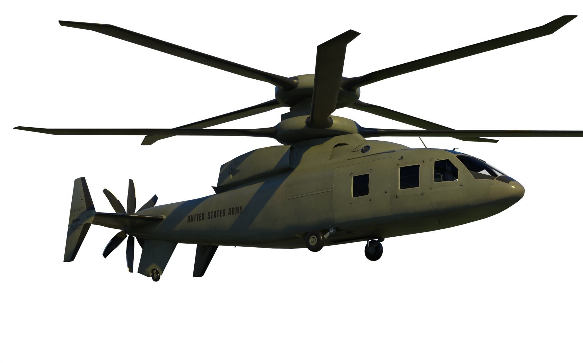 Sikorsky Boeing SB 1 Defiant helicopter 3D model_8