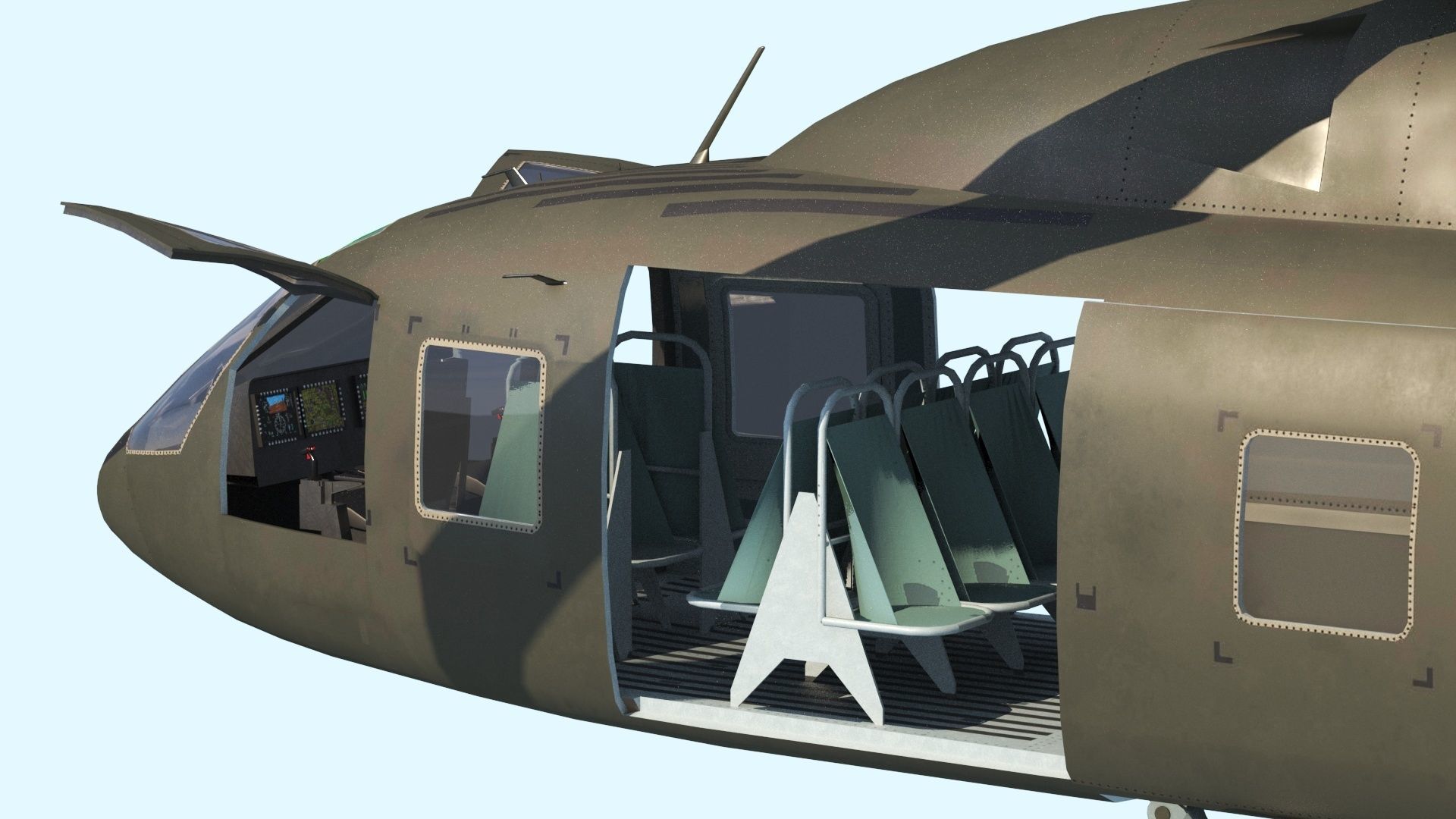 Sikorsky Boeing SB 1 Defiant helicopter 3D model_18