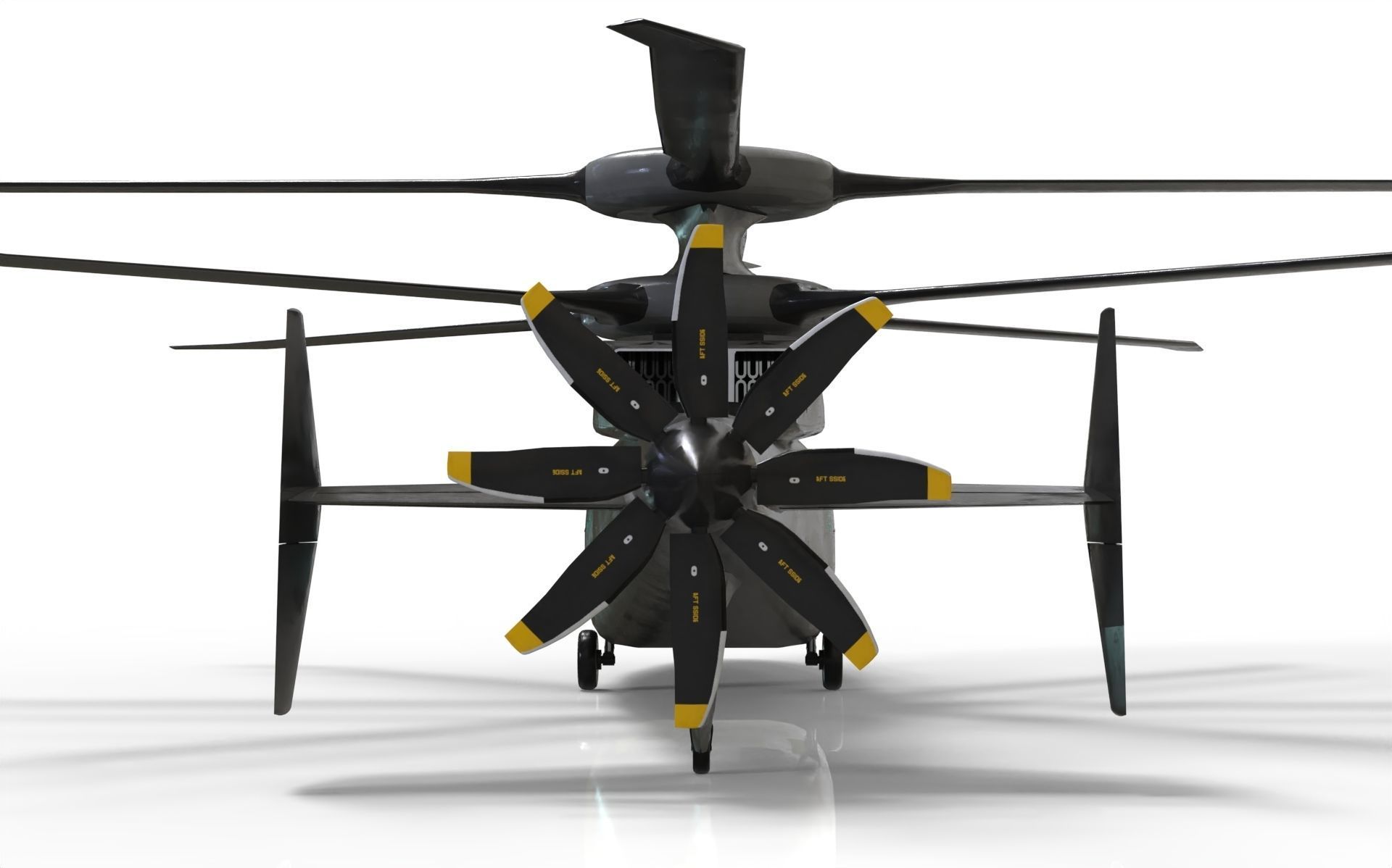 Sikorsky Boeing SB 1 Defiant helicopter 3D model_6