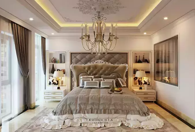Classical bed-bedroom