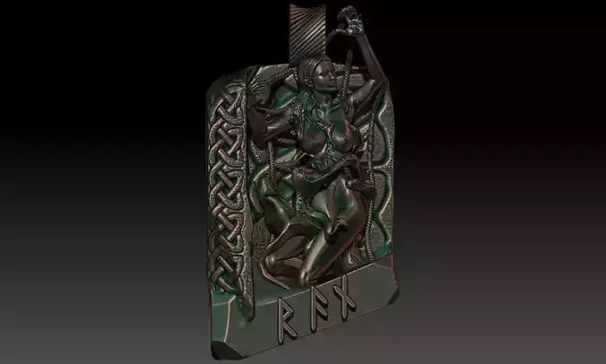 Ran pendant 3D print model