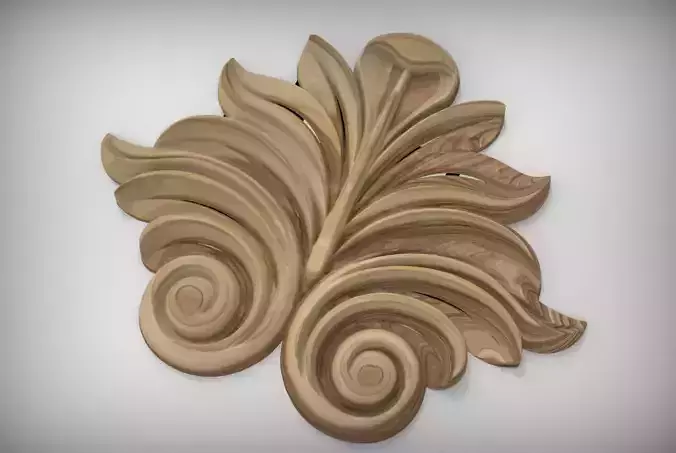 Floral Wood Carving for Furniture - 32 3D model Floral Wood Carving for Furniture - 32 3D model
