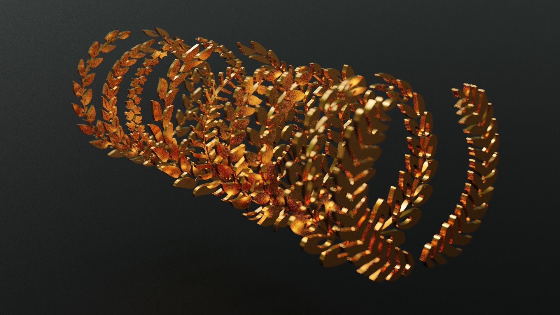 Wreath Pack of 9 - High Quality - Detailed  3d model 3D model_5