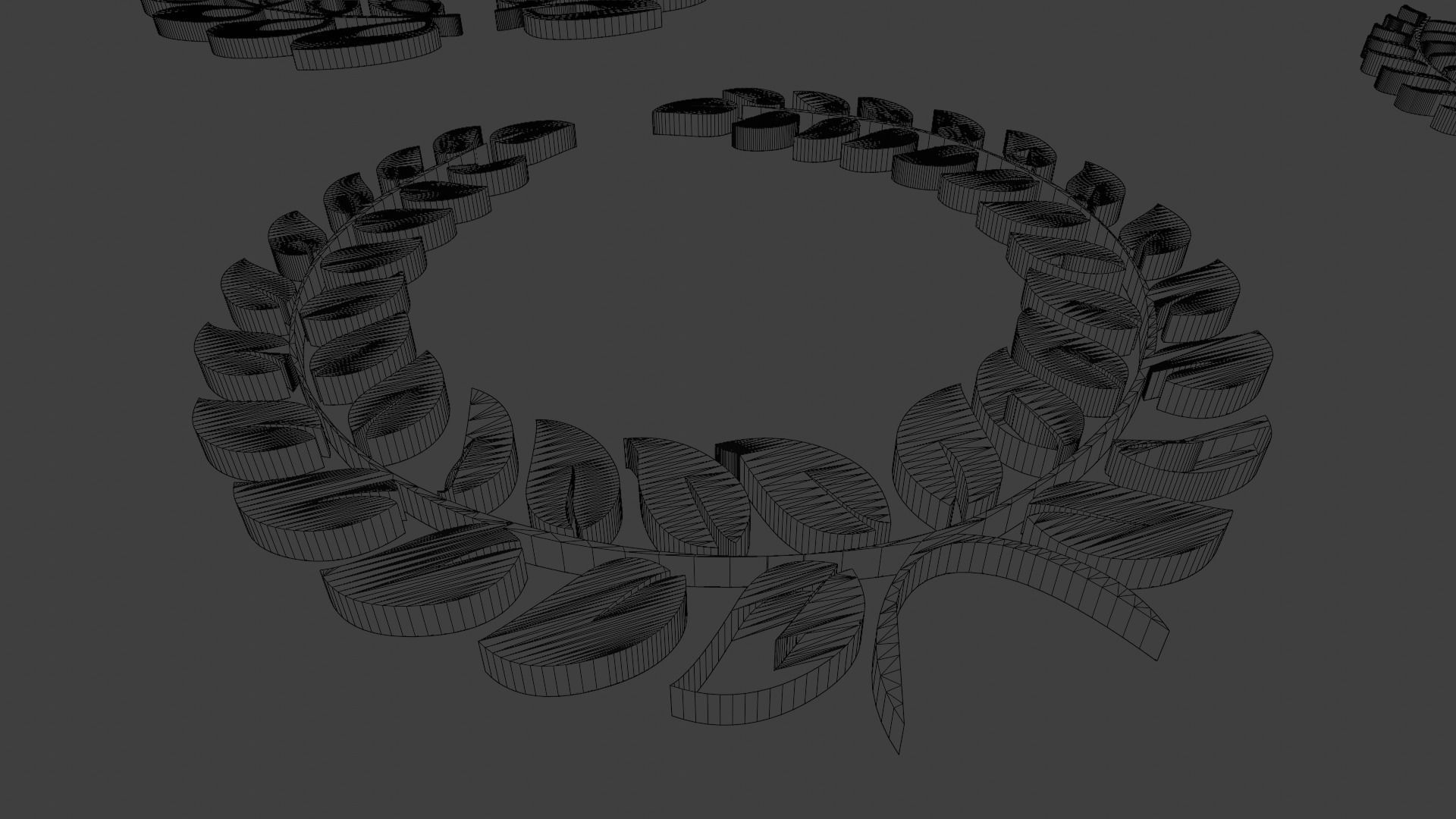 Wreath Pack of 9 - High Quality - Detailed  3d model 3D model_21