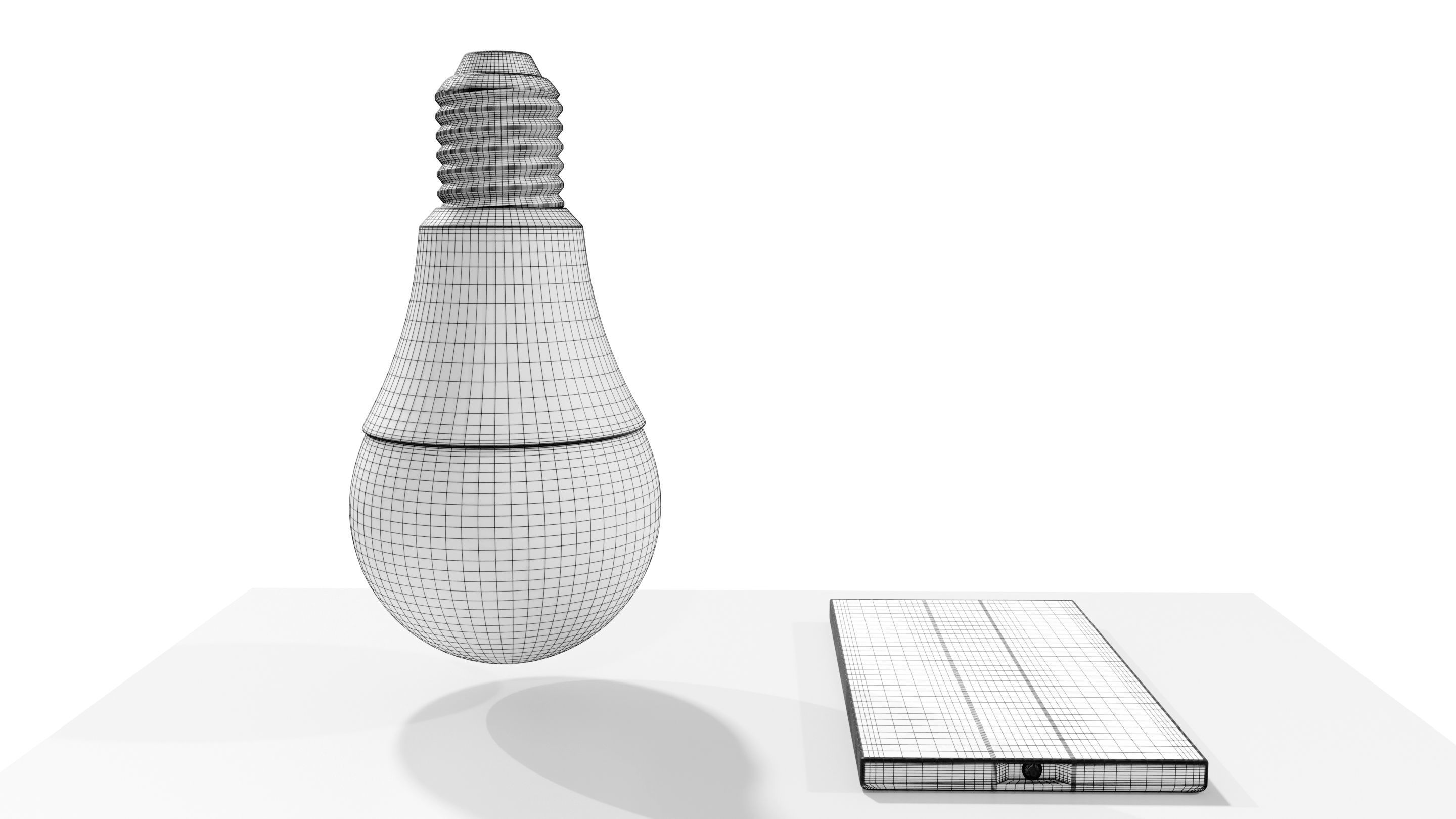 RGB Light bulb with Remote control 3D model_18