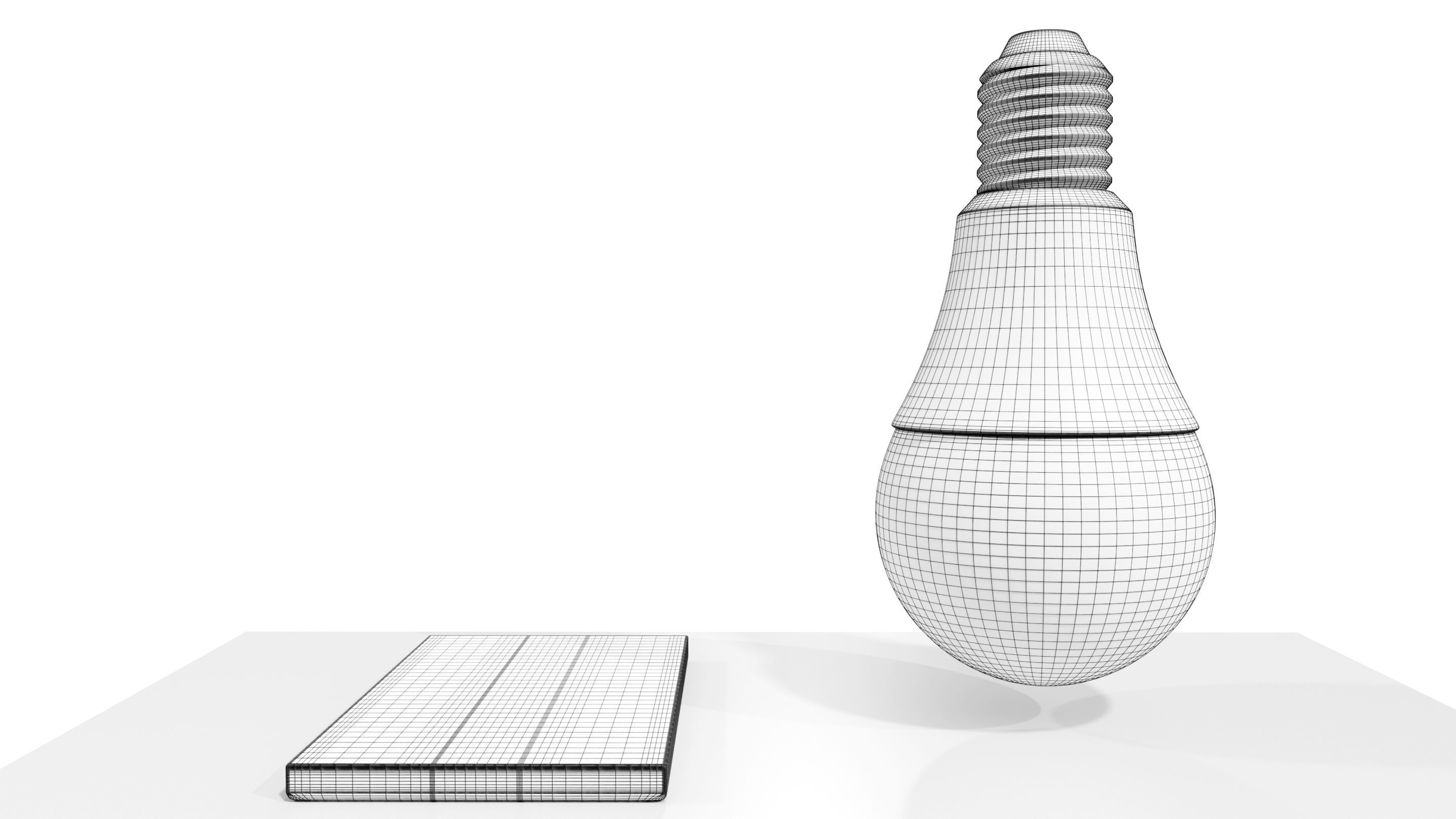 RGB Light bulb with Remote control 3D model_17