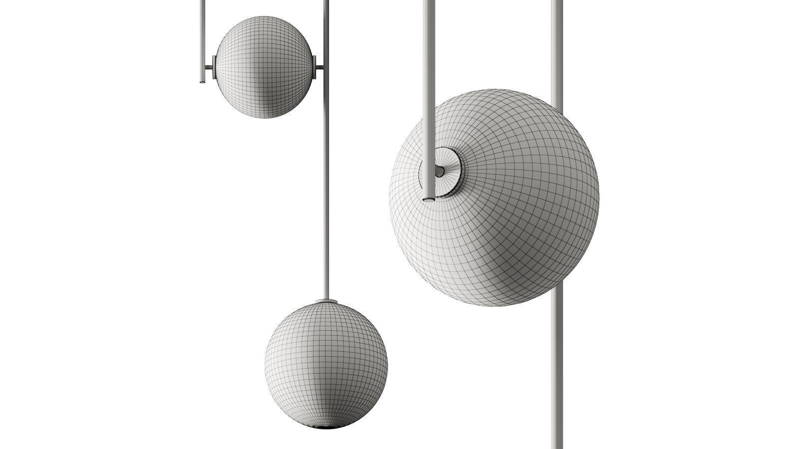 L and G Studio Equalizer Pendant Lamp 3D model_1