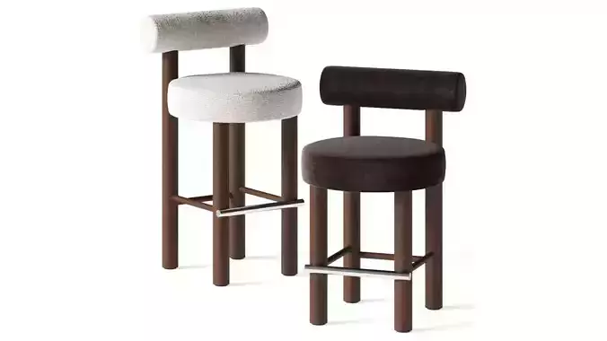 Noom Gropius Counter Bar Chairs 3D model