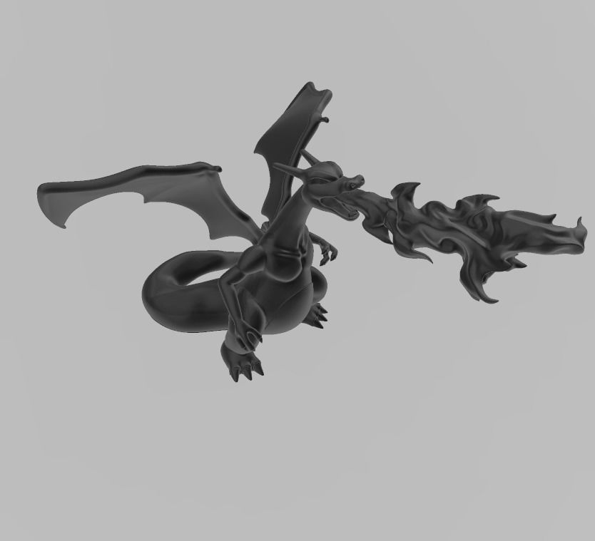 LIZARDON - CHARIZARD POKEMON HIGH-RES 3D print model_3