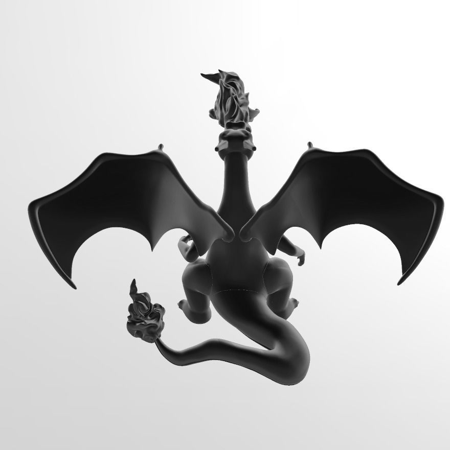 LIZARDON - CHARIZARD POKEMON HIGH-RES 3D print model_2