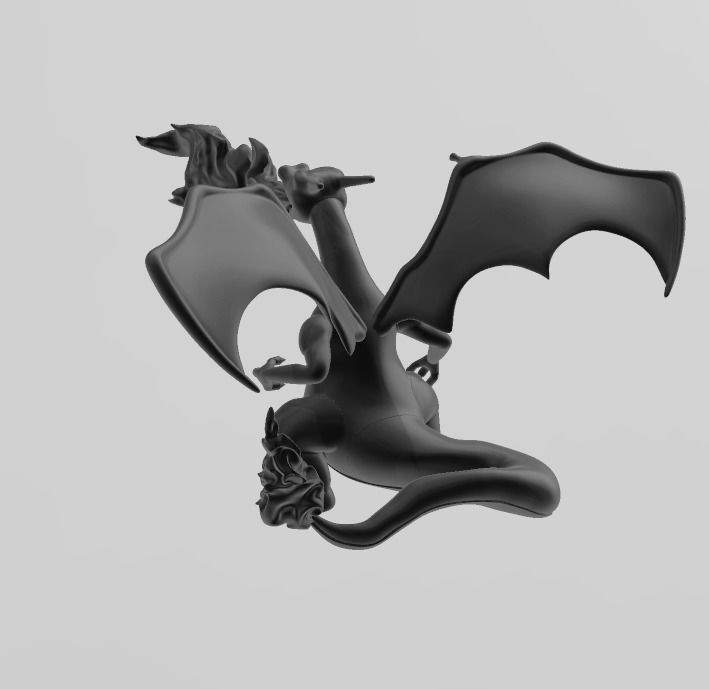 LIZARDON - CHARIZARD POKEMON HIGH-RES 3D print model_1
