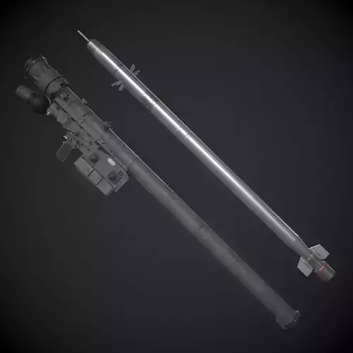 IGLA 9K38 Low-poly 3D model