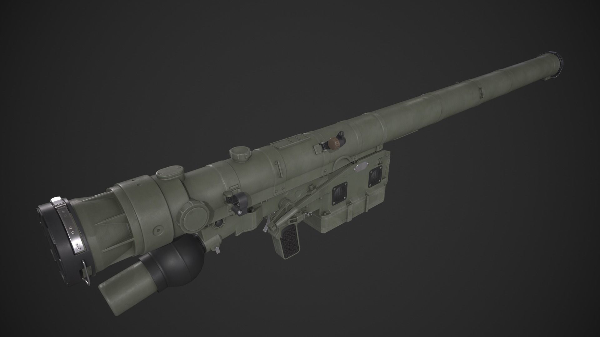IGLA 9K38 Low-poly 3D model_7