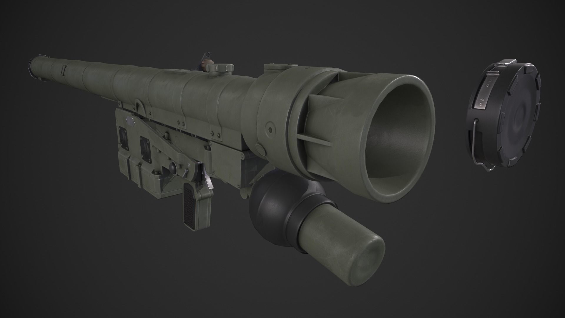IGLA 9K38 Low-poly 3D model_9