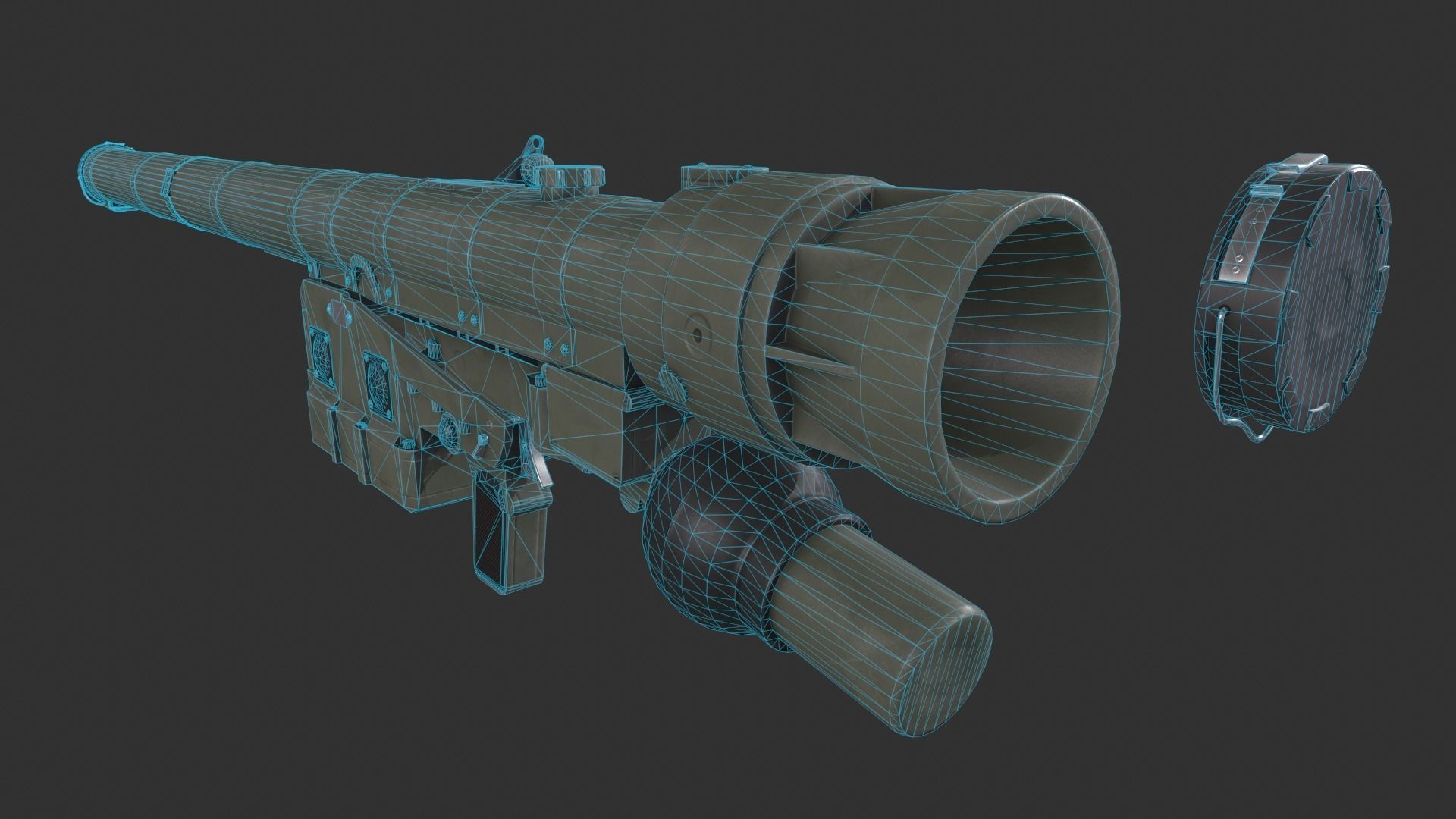 IGLA 9K38 Low-poly 3D model_10