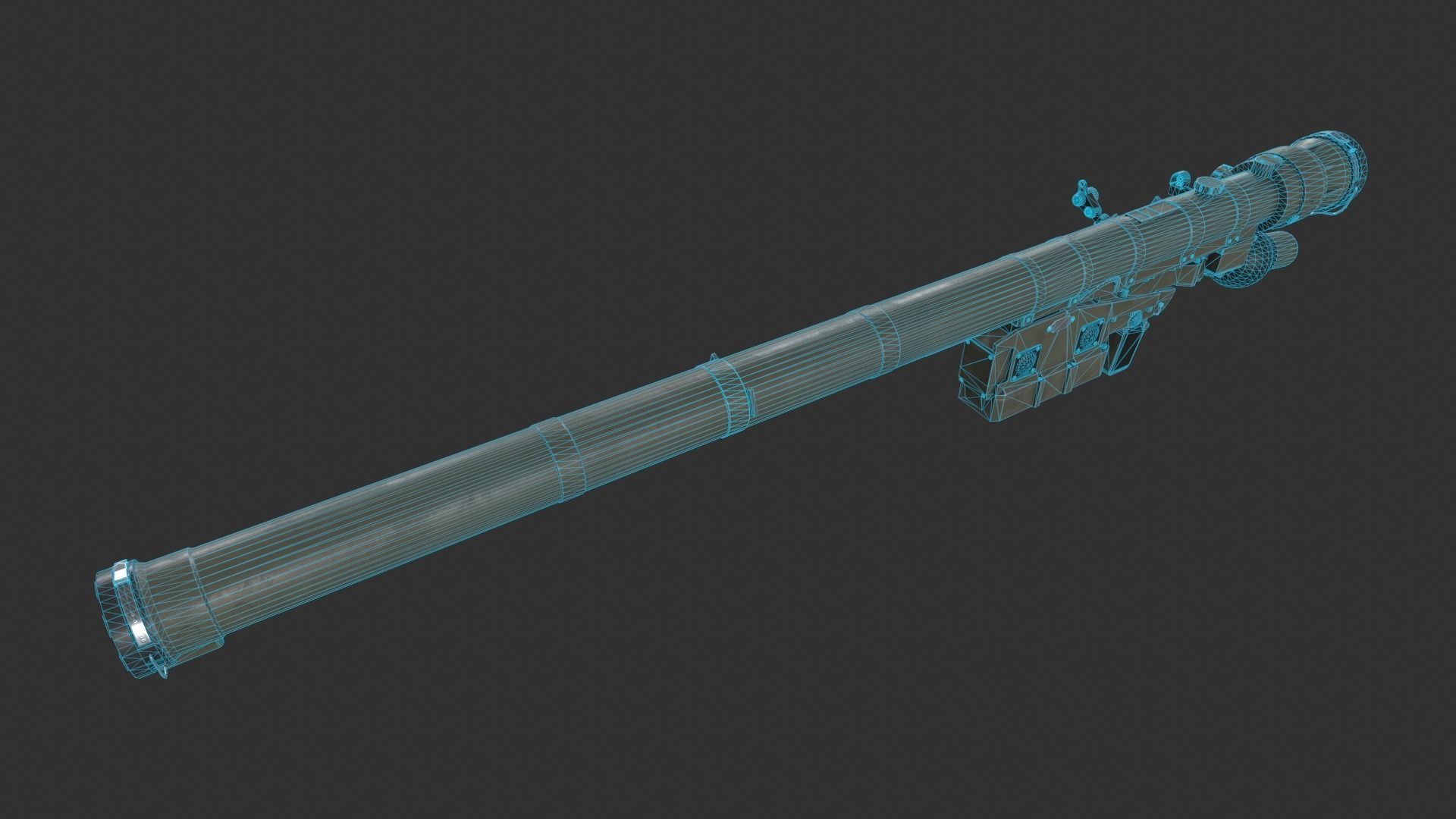 IGLA 9K38 Low-poly 3D model_6