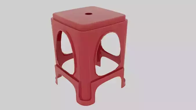Plastic chair Free 3D model
