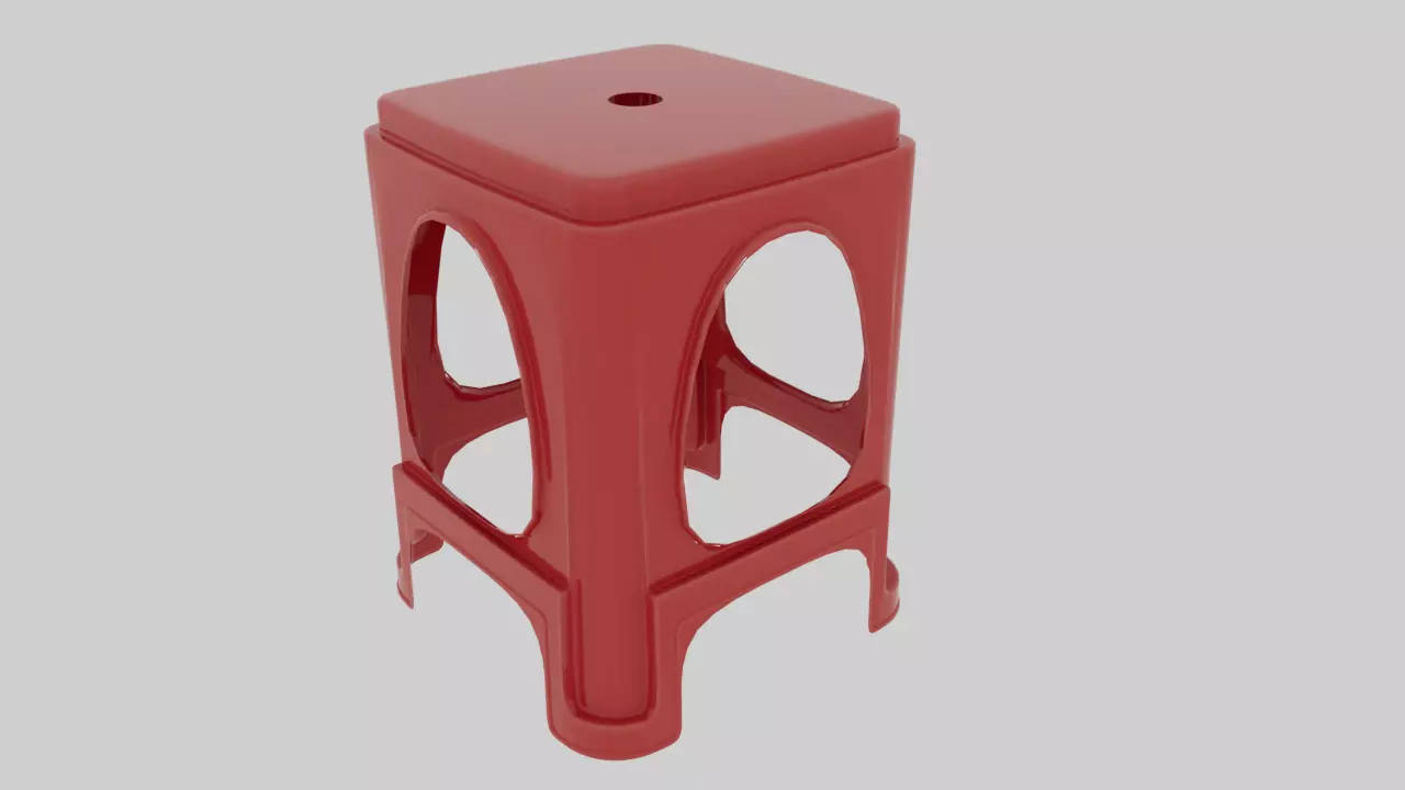 Plastic chair Free 3D model