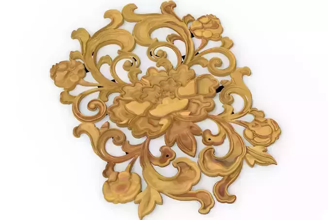 Floral Wood Carving for Furniture - 34