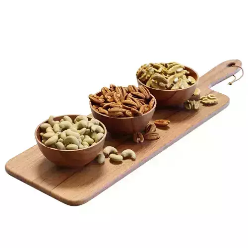 Food Set 17 - Serving Board With Nuts 3D model