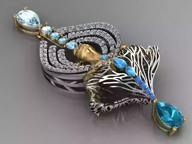 Mind blooming pendant-orginal design 3D print model