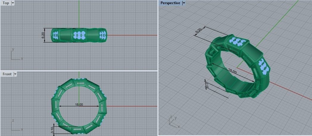  Serpenti Viper Ring 3d model 3D print model_3