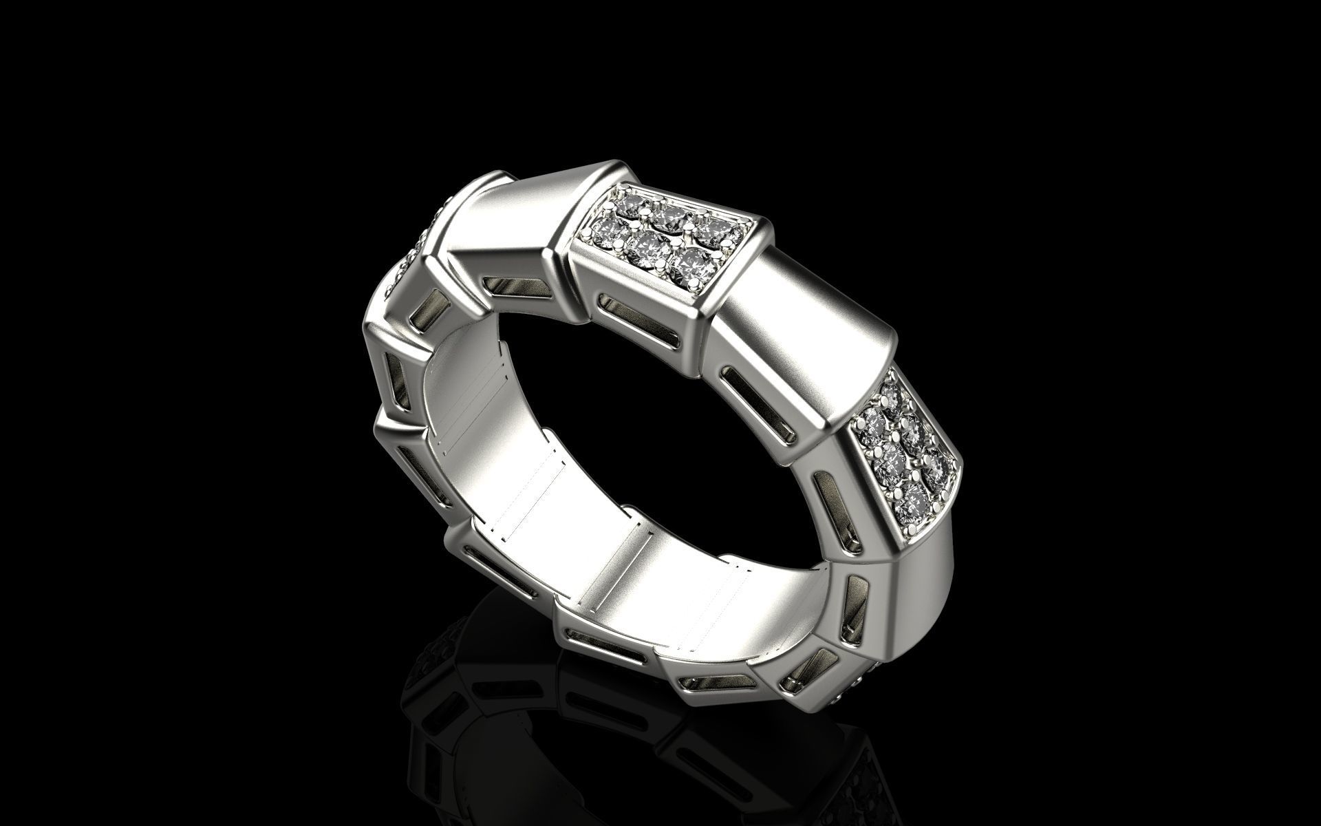  Serpenti Viper Ring 3d model 3D print model_1