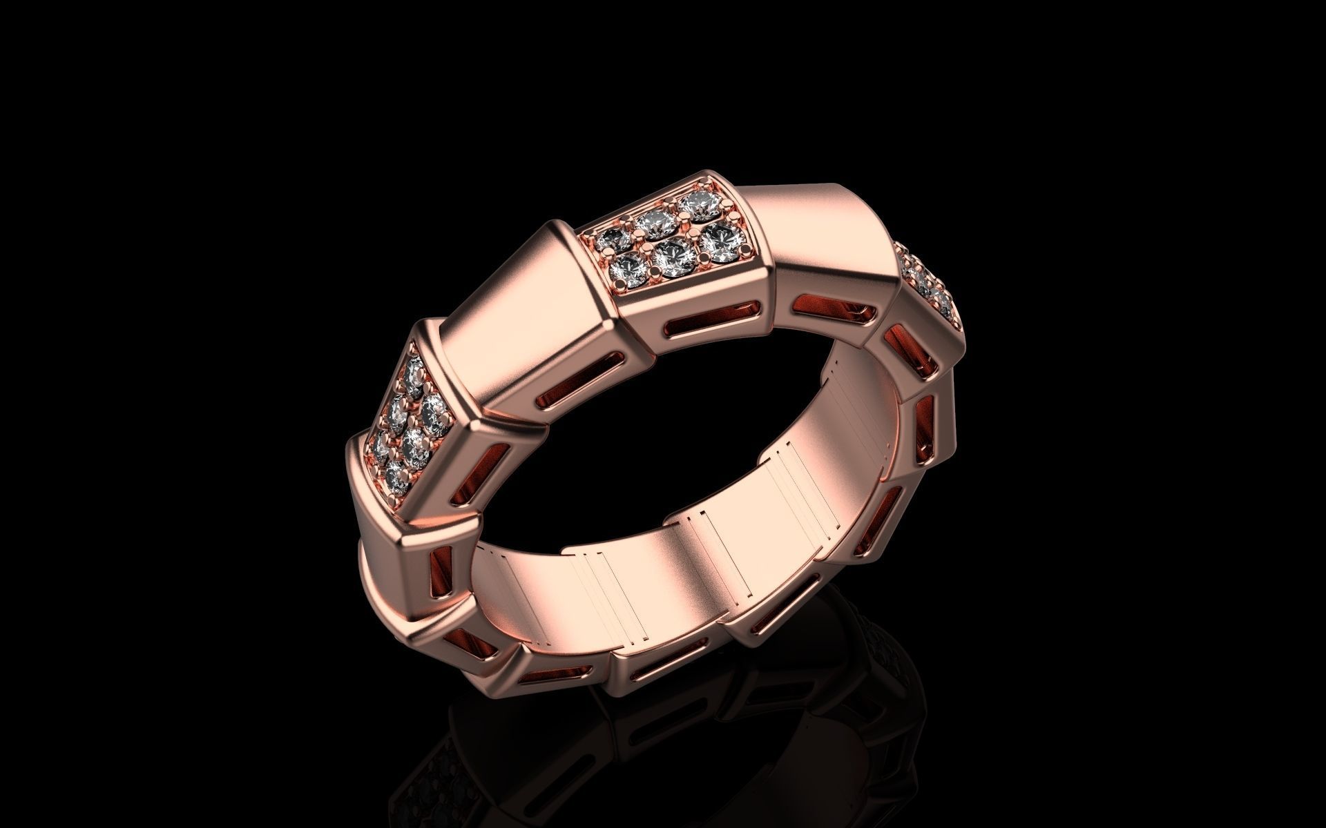  Serpenti Viper Ring 3d model 3D print model_2