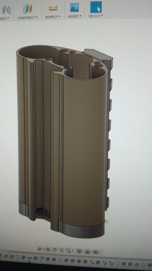 CASE FOR 18650 BATTERIES 11V 3D print model_1