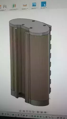 CASE FOR 18650 BATTERIES 11V 3D print model