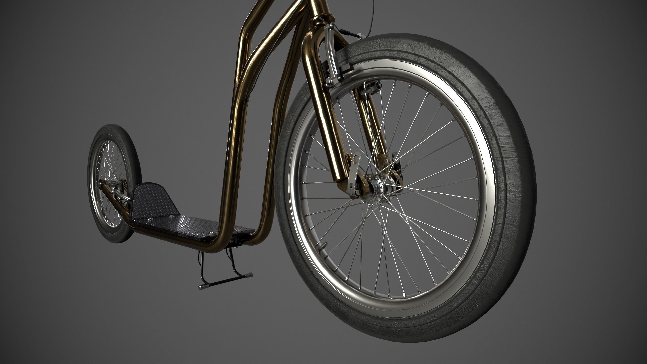 Kick Scooter 3D model_2