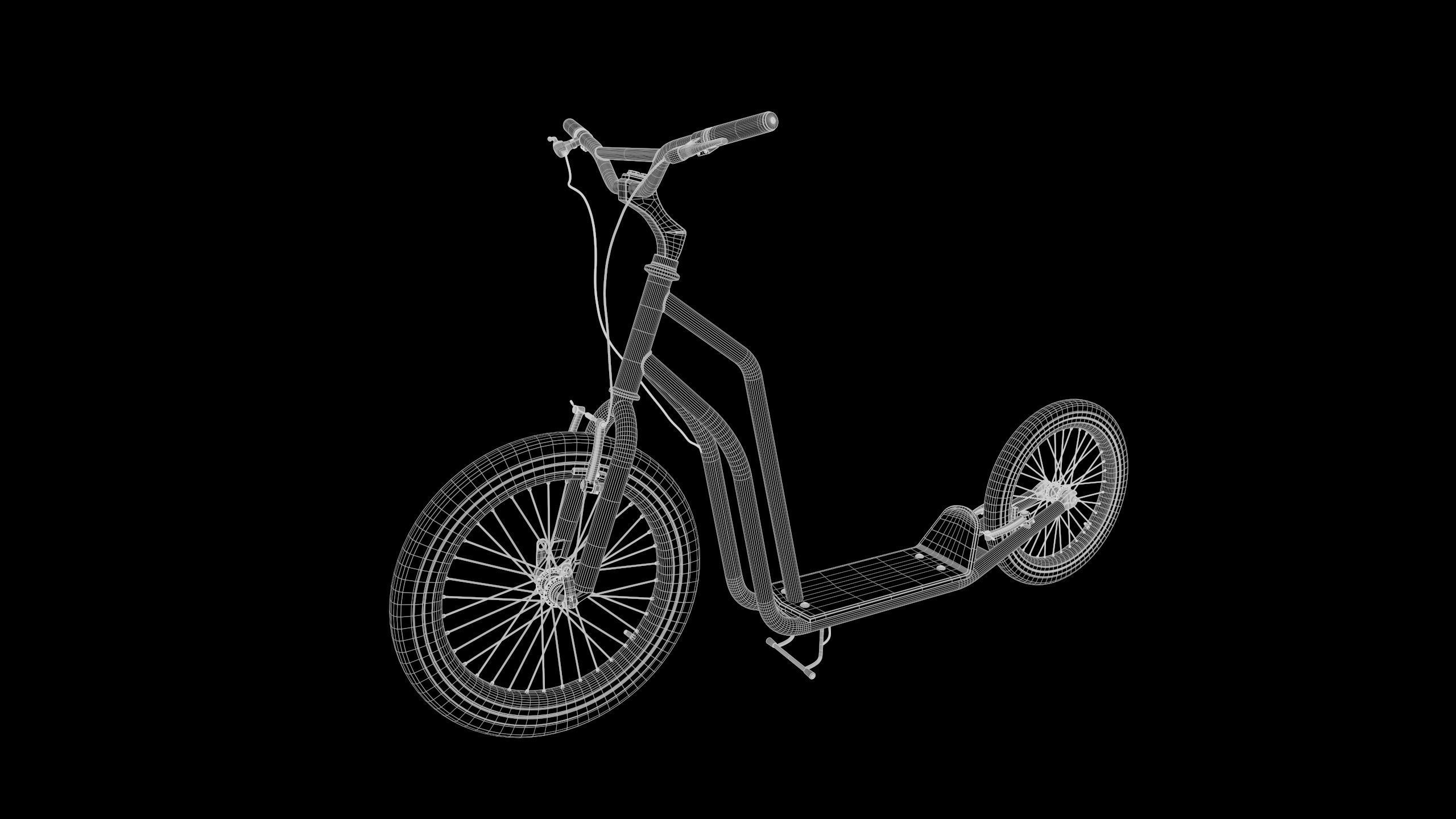 Kick Scooter 3D model_12